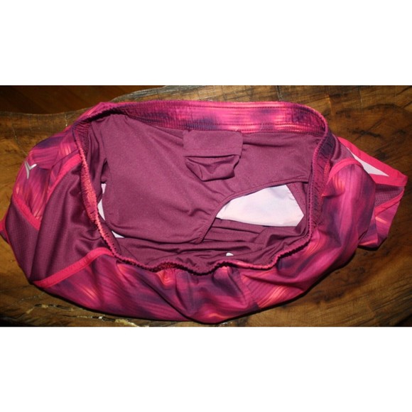 Active by Old Navy Women's Maroon Tri-Color Lined Shorts Sz S - Picture 4 of 6